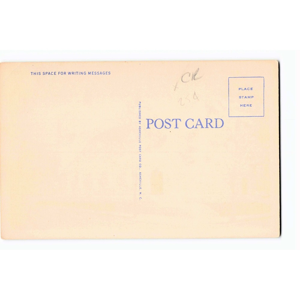 Christ Episcopal Church Roanoke Virginia VA Linen Postcard Asheville Unposted - Picture 2 of 2